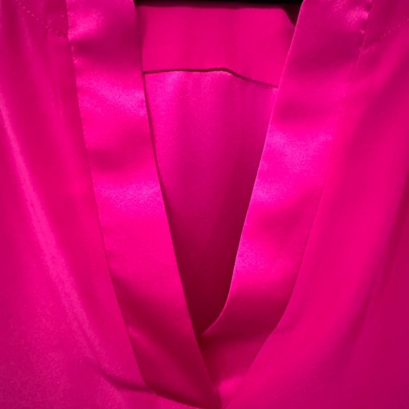 Amanda Uprichard 100% silk blouse/tunic/popover in pink - Picture 5 of 6